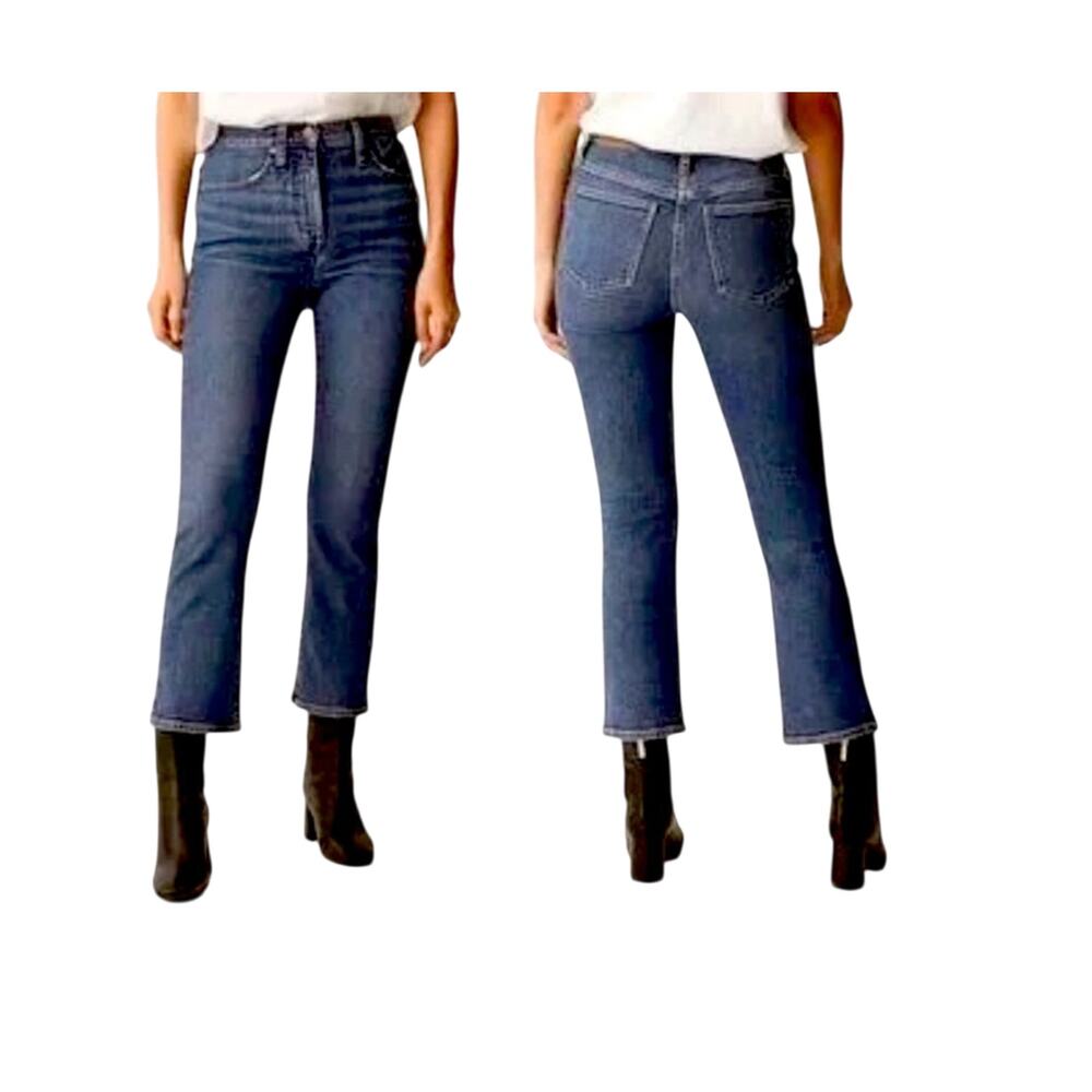 Madewell Cali Demi-Boot Jeans in Glenside Wash Size 24